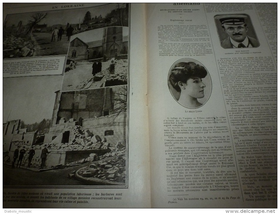 1915 JOURNAL de GUERRE : Les belges;Argonne;Top-espion allemand;Le "PRINZ-EITEL-FRIEDRICH";B osphore ;Roumeli-Hissar