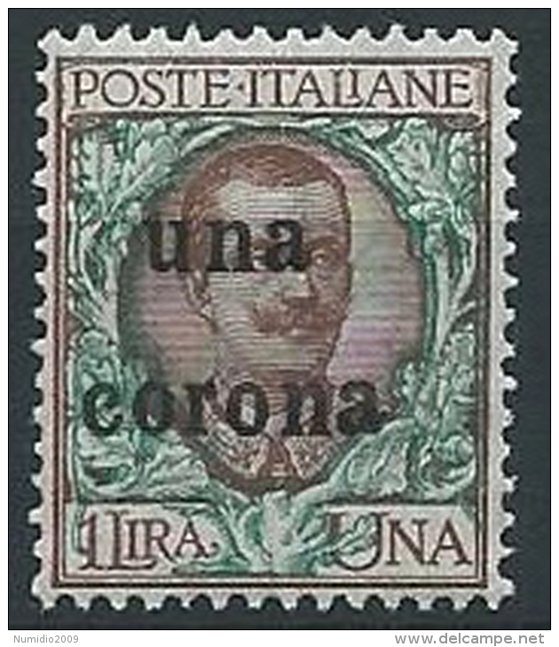 1919 DALMAZIA 1 CORONA MNH ** - ED726-14 - Dalmatia
