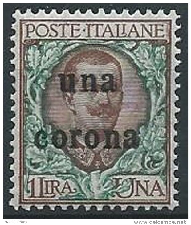 1919 DALMAZIA 1 CORONA MNH ** - ED726-2 - Dalmatia