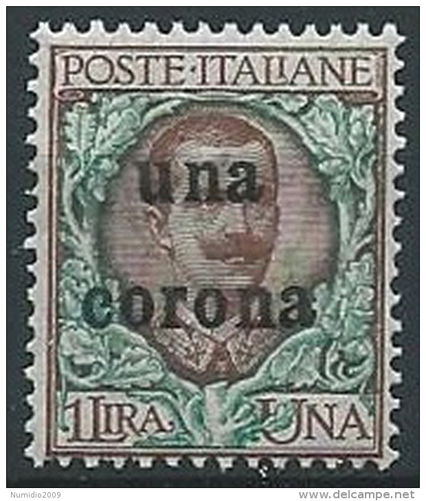 1919 DALMAZIA 1 CORONA MNH ** - ED726-4 - Dalmatie