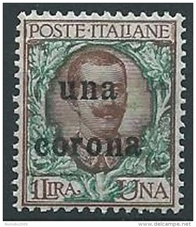 1919 DALMAZIA 1 CORONA MNH ** - ED726-6 - Dalmatia