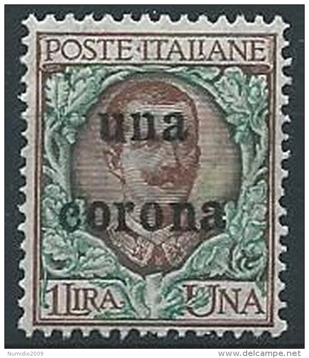 1919 DALMAZIA 1 CORONA MNH ** - ED726-7 - Dalmatië