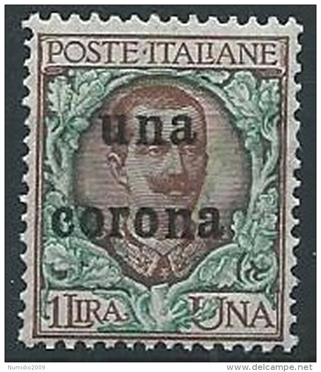 1919 DALMAZIA 1 CORONA MNH ** - ED727 - Dalmatia