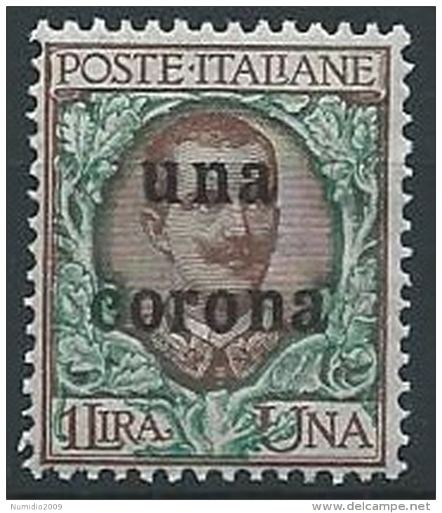 1919 DALMAZIA 1 CORONA MNH ** - ED727-10 - Dalmatien