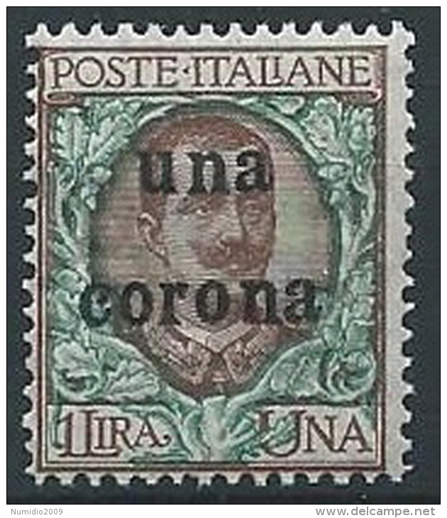 1919 DALMAZIA 1 CORONA MNH ** - ED727-14 - Dalmatia