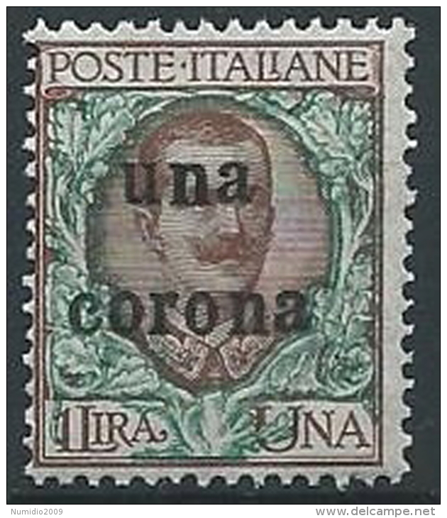 1919 DALMAZIA 1 CORONA MNH ** - ED727-16 - Dalmatien