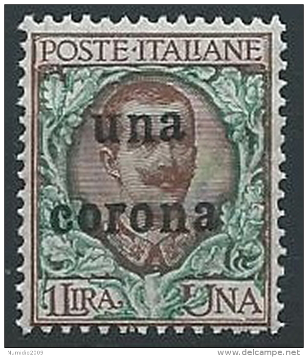 1919 DALMAZIA 1 CORONA MNH ** - ED727-2 - Dalmatie