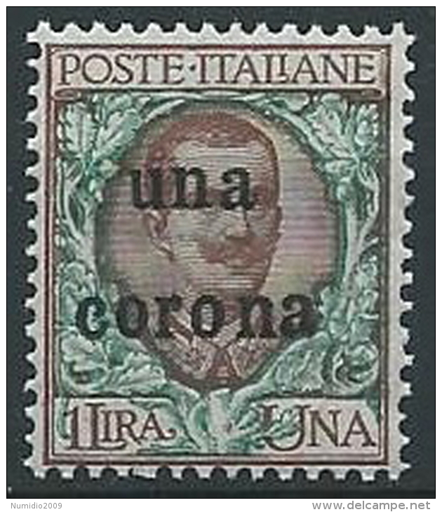 1919 DALMAZIA 1 CORONA MNH ** - ED727-4 - Dalmatia