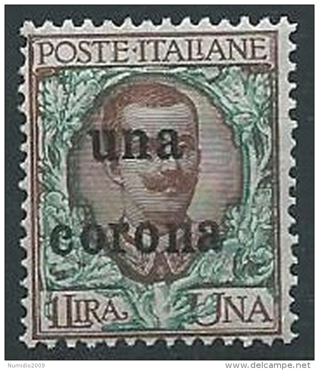 1919 DALMAZIA 1 CORONA MNH ** - ED727-6 - Dalmatia