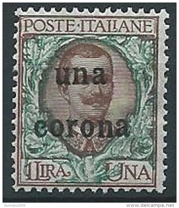 1919 DALMAZIA 1 CORONA MNH ** - ED727-7 - Dalmatia