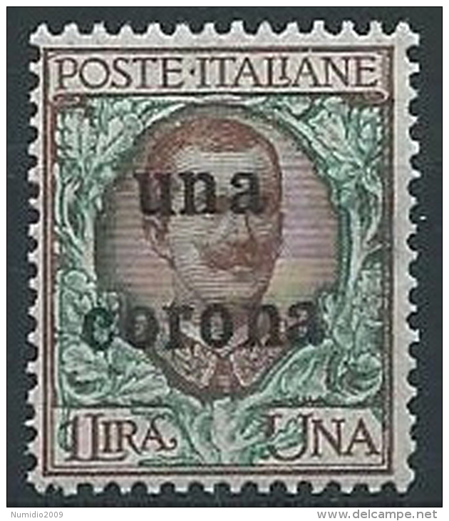 1919 DALMAZIA 1 CORONA MNH ** - ED727-8 - Dalmatia