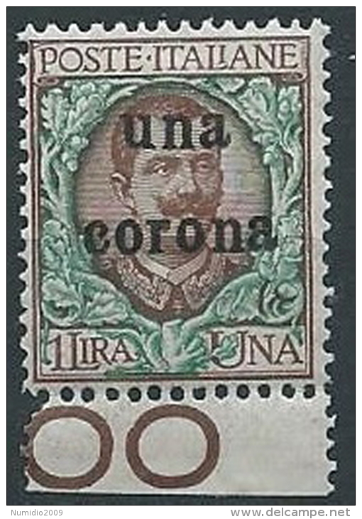 1919 DALMAZIA 1 CORONA MNH ** - ED728-3 - Dalmatia