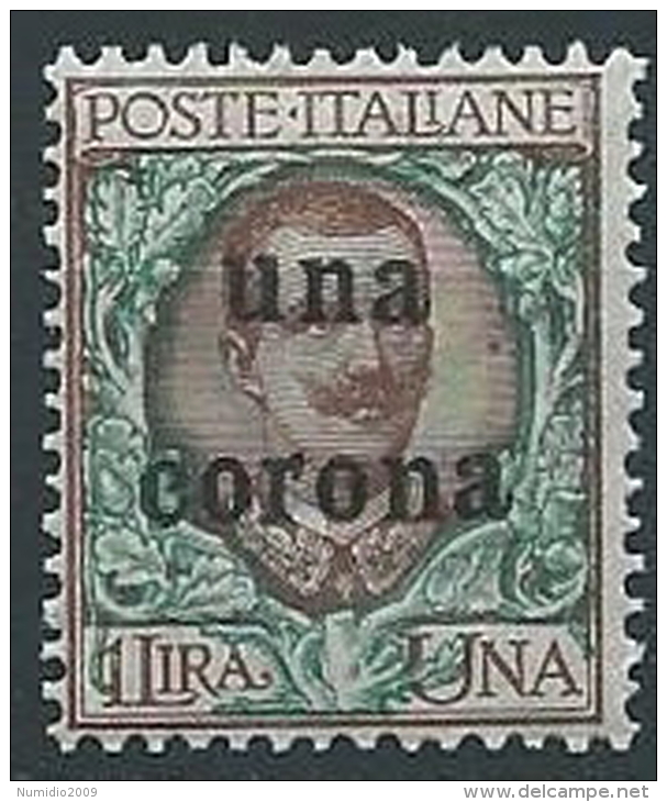1919 DALMAZIA 1 CORONA MNH ** - ED728-6 - Dalmatien
