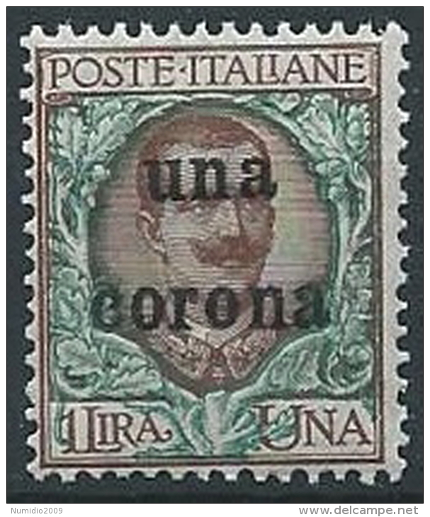 1919 DALMAZIA 1 CORONA MNH ** - ED728-7 - Dalmatia