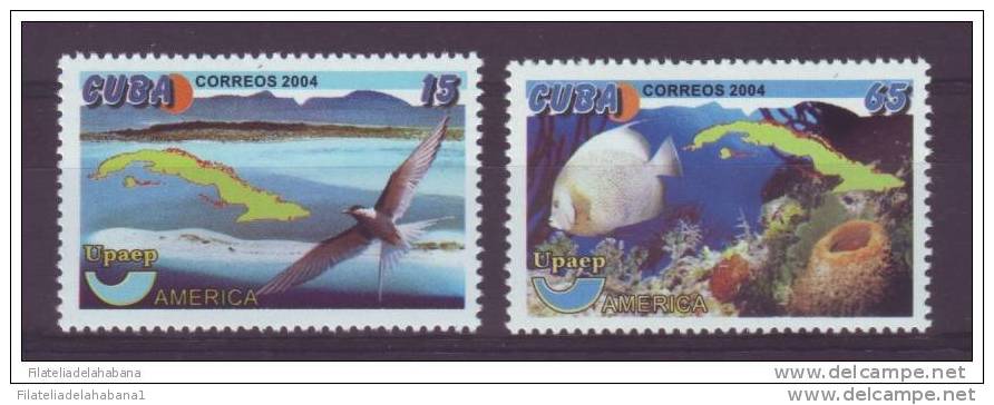 2004.104 CUBA 2004 AMERICA UPAEP FISH BIRD MNH. PECES Y AVES. FAUNA. - Neufs