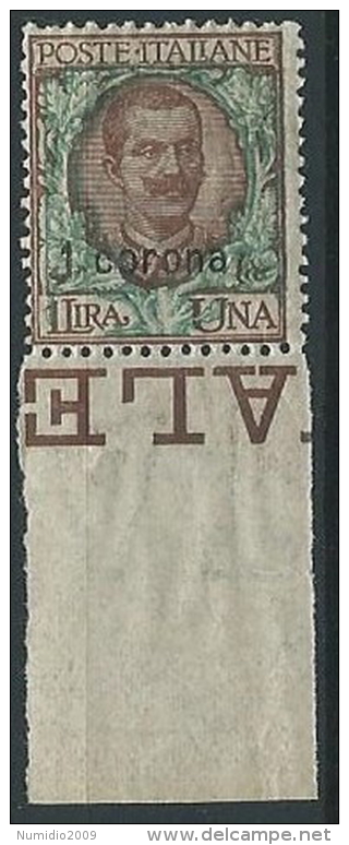 1921-22 DALMAZIA 1 CORONA MNH ** - ED724-14 - Dalmatië