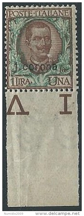 1921-22 DALMAZIA 1 CORONA MNH ** - ED725-10 - Dalmatien