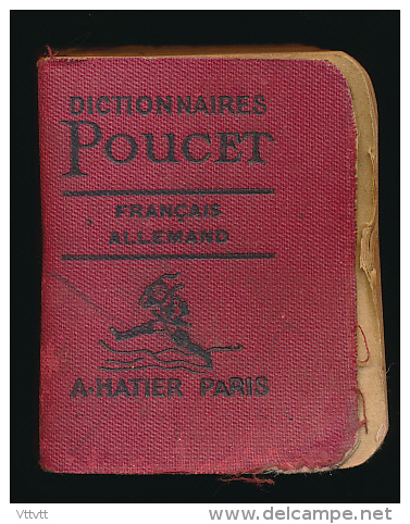 DICTIONNAIRE POUCET (5 Cm Sur 6,5 Cm) : Français-Allemand Par M.C. Zimmermann, Hatier Editeur (863 Pages) - Dictionnaires