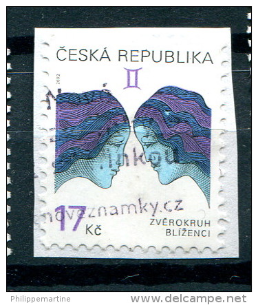 République Tchéque 2002 - YT (o) Sur Fragment - Used Stamps