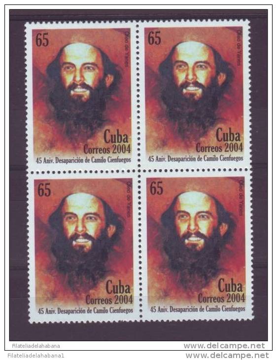 2004.123 CUBA 2004 CAMILO CIENFUEGOS ANIV MNH COMPLETE SET BLOCK 4 - Neufs