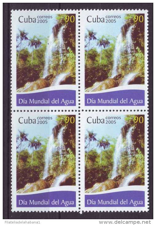 2005.103 CUBA MNH BLOCK 4 2005 WORD WATER DAY. DIA DEL AGUA. - Unused Stamps