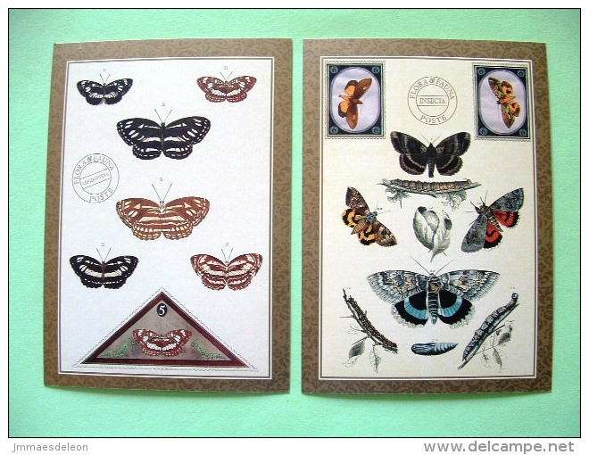 Two Postcards On Insects From USA - Insetti