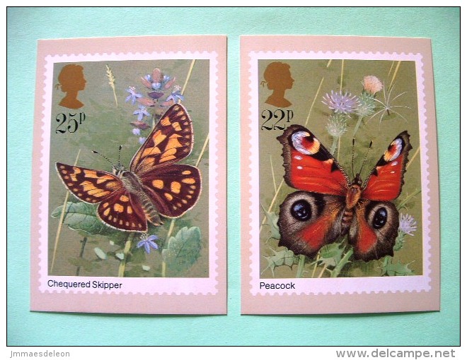 Two Postcards On Insects From England - Excelent For Maxicard - Insectes