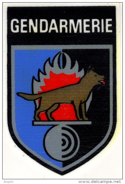 Maitre Chien Gendarmerie - Second Modèle Plastifié (ancien) - Petit Modèle - Police