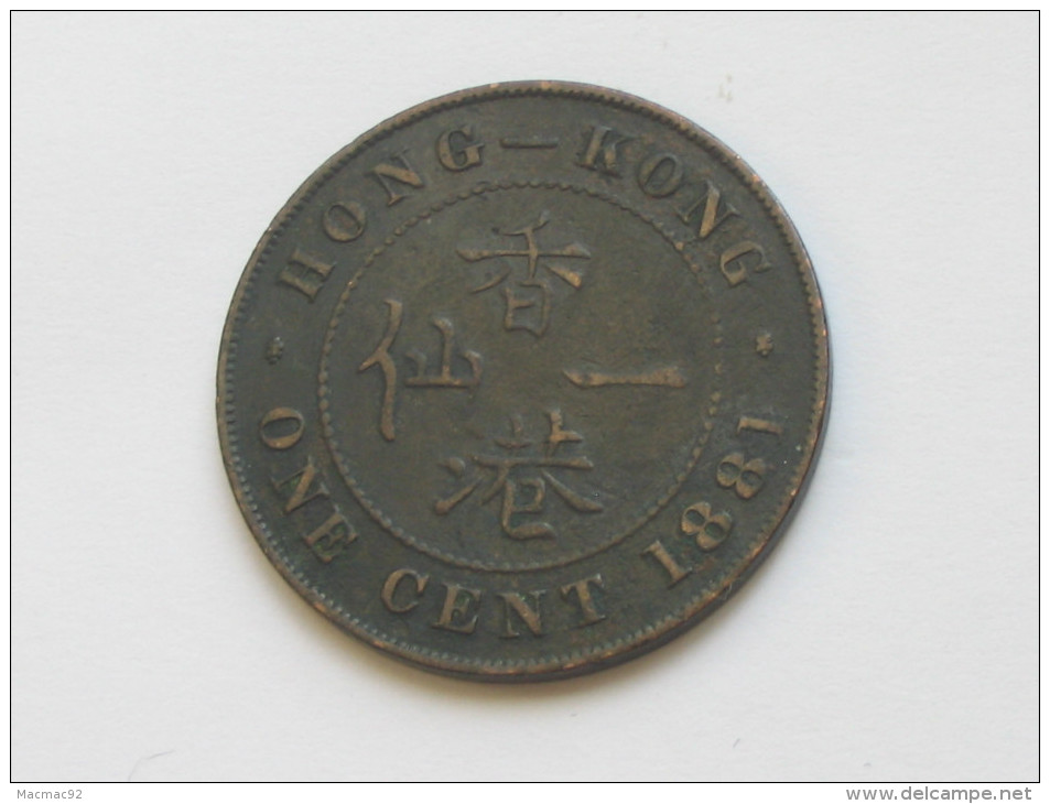 1 One Cent 1881 - HONG-KONG - Victoria Queen *****  EN ACHAT IMMEDIAT **** - Hong Kong