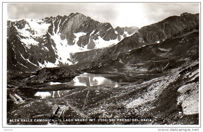 ALTA VALLE CAMONICA - IL LAGO NEGRO NEI PRESSI DEL GAVIA - FORMATO PICCOLO - C133 - Brescia