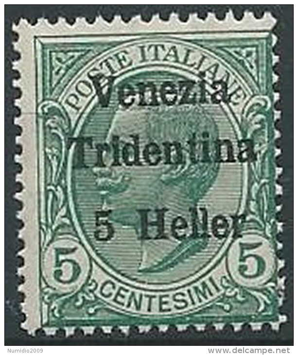 1918 TRENTINO EFFIGIE 5 H MNH ** - ED768-5 - Trento