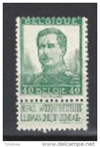 België/Belgique/Belgium N° OCB 114* - 1912 Pellens