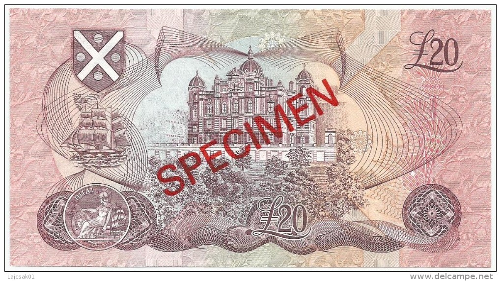 Bank Of Scotland 20 Pounds 1993. UNC SPECIMEN P-118 - 20 Pounds