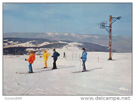 48 - Le Mont-Lozère - Le Sommet Du Touril Et Départ Vers Les Pistes Rouges Et Noires (animée) - Other & Unclassified