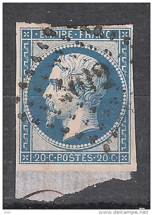 PROMO Empire N° 14 B Obl PC 4012 Bureau Français De SALONIQUE, Turquie, INDICE 16,  TB - 1853-1860 Napoleon III