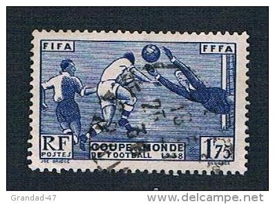 1938 1F75c World Cup Football SG 612 Yv 396 - Used Stamps