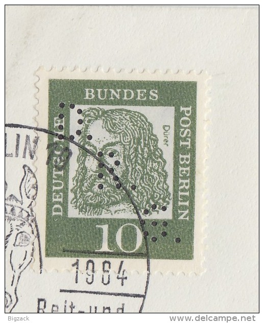 Berlin Brief EF Minr.202 Berlin 1.2.64 Perfin D.R.G. - Briefe U. Dokumente