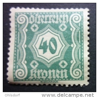 ÖSTERREICH - PORTOMARKEN 1922: Mi 116, ** MNH - KOSTENLOSER VERSAND AB 10 EURO - Taxe