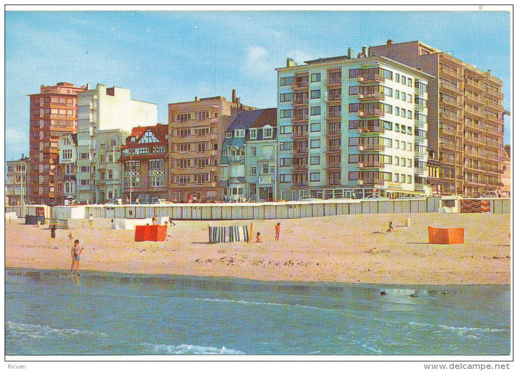 1978? Zichtkaart "Westende Strand En Dijk" Met PZ1671(strip 3) Van Westende  Naar Brasschaat Reclamestempel Zie Scan(s) - 1977-1985 Chiffre Sur Lion