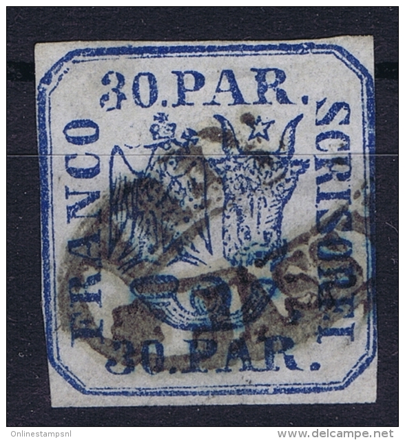 Romenia, 1862, Mi Nr 10 Used - 1858-1880 Moldavië & Prinsdom