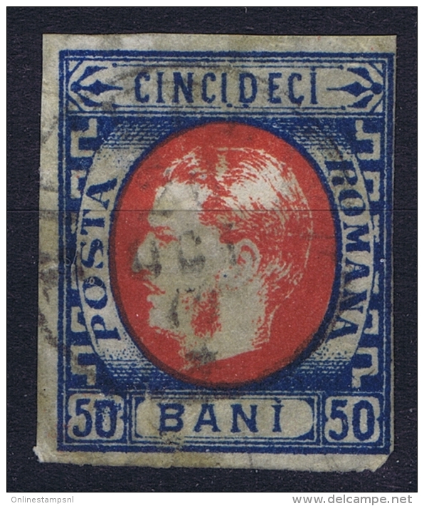 Romenia, 1869  Mi Nr 25 Used , - 1858-1880 Moldavie & Principauté