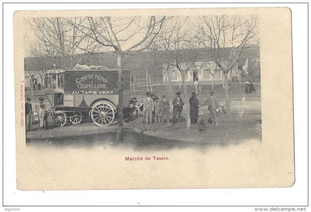 L 1601 - Marché De Tassin Algérie Calèche Confections Et Chapellerie Au Tapis Vert - Autres & Non Classés