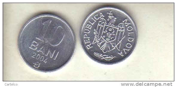 Moldavia - 10 Bani 2004 Unc - Moldova