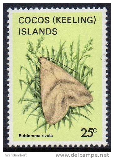 Cocos (Keeling) Islands 1982 Butterflies & Moths 25c MNH  SG 89 - Kokosinseln (Keeling Islands)