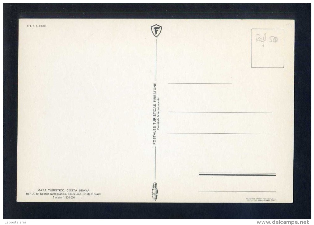 *Postales Turisticas Firestone* Lote 6 Diferentes. Ref Nº 50-55. Nuevas: 5. Circulada: 1. - Mapas