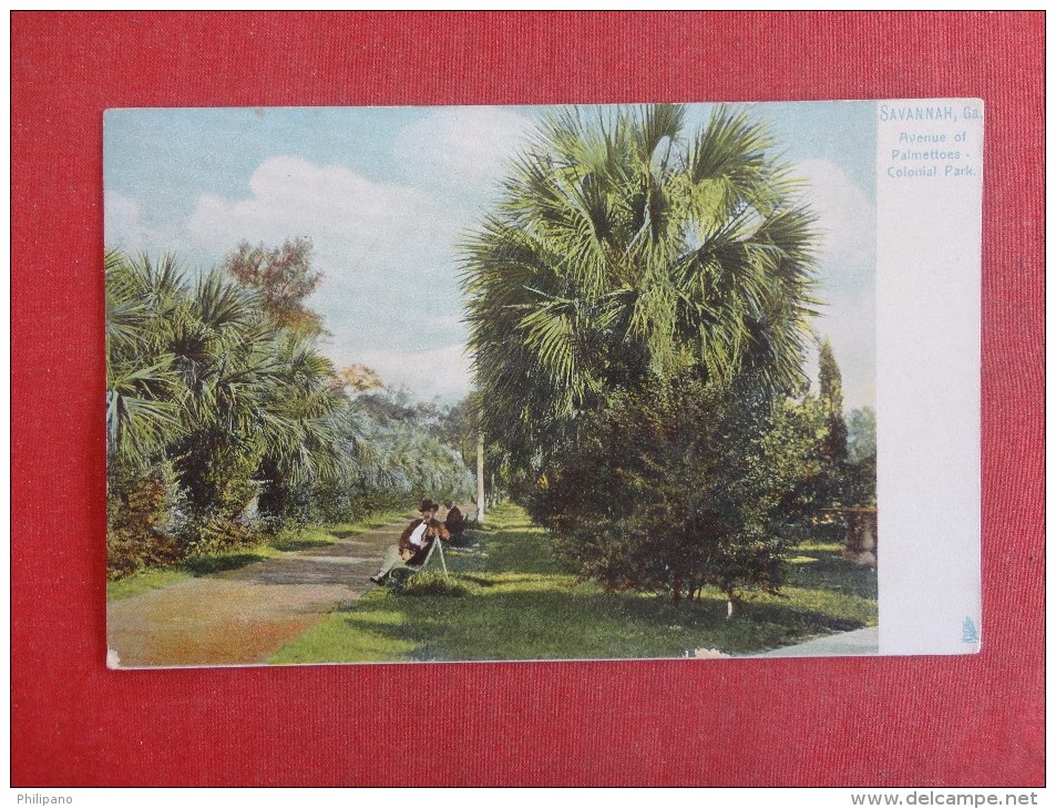 Georgia> Savannah  F Avenue Of Palmettoes  Colonial Park Ref 1447 - Savannah