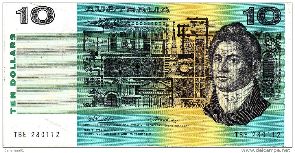 AUSTRALIA 1974 $10 Banknote Phillips/Wheeler - 1974-94 Australia Reserve Bank