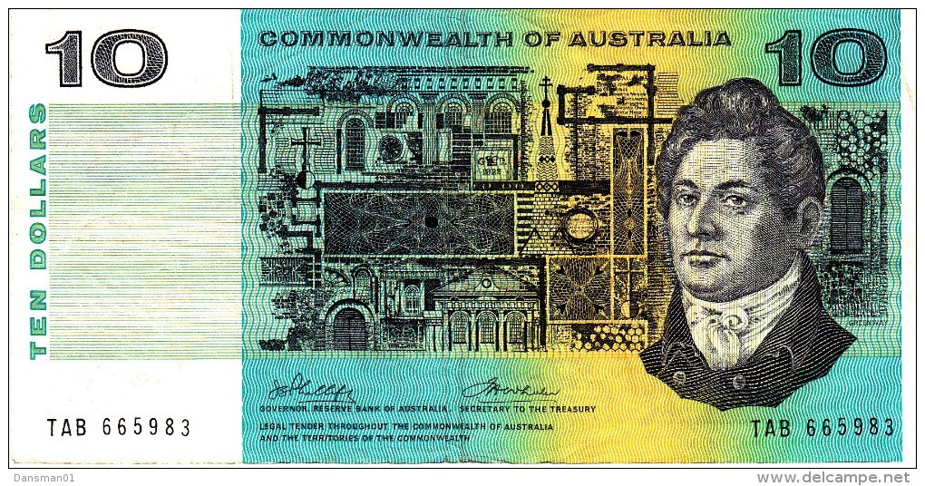 AUSTRALIA 1972 $10 Banknote Phillips/Wheeler - 1966-72 Reserve Bank Of Australia