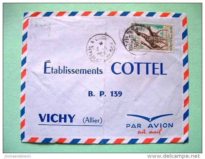 Niger 1960 Cover To France - Giraffe - Lettres & Documents