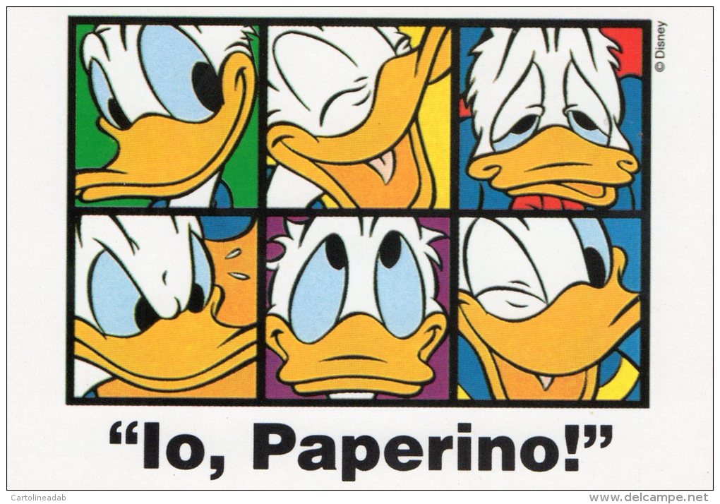 [DC0137] CARTOLINEA - MOLTO RARA - IO PAPERINO! - DISNEY - CARTOLINEA CLUB - Altri & Non Classificati